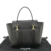 Load image into Gallery viewer, CELINE Nano Belt Grained Calfskin Leather Shoulder Bag Black
