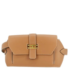 Load image into Gallery viewer, HERMES Elan Leather Pocket Belt Bag Brown
