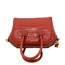 Load image into Gallery viewer, GIVENCHY Antigona Small Crocodile Embossed Leather Shoulder Bag Red
