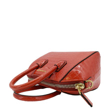 Load image into Gallery viewer, GIVENCHY Antigona Small Crocodile Embossed Leather Shoulder Bag Red
