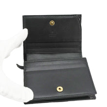 Load image into Gallery viewer, Gucci Marmont GG Matelasse Leather Card Case Wallet Black 466492
