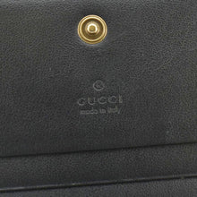 Load image into Gallery viewer, Gucci Marmont GG Matelasse Leather Card Case Wallet Black 466492
