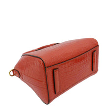 Load image into Gallery viewer, GIVENCHY Antigona Small Crocodile Embossed Leather Shoulder Bag Red
