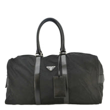 Load image into Gallery viewer, PRADA Re- Nylon Saffiano Leather Viaggio Duffle Bag Black
