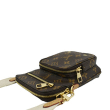 Load image into Gallery viewer, LOUIS VUITTON Utility Phone Sleeve Monogram Canvas Crossbody Bag Brown
