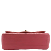 Load image into Gallery viewer, CHANEL Timeless Classic Square Flap Chevron Calfskin Leather Crossbody Bag Pink
