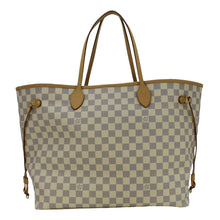 Load image into Gallery viewer, LOUIS VUITTON Neverfull GM Damier Azur Tote Shoulder Bag Rose Ballerine
