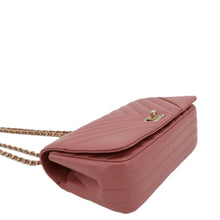 Load image into Gallery viewer, CHANEL Statement Flap Mini Quilted Chevron Crossbody Bag Pink
