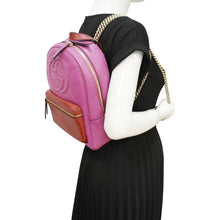 Load image into Gallery viewer, GUCCI Soho Leather Backpack Pink 431570
