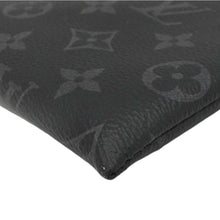 Load image into Gallery viewer, LOUIS VUITTON Monogram Eclipse Pouch Clutch Bag Black
