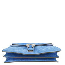 Load image into Gallery viewer, GUCCI Dionysus Medium Suede Leather Shoulder Bag Blue 403348
