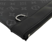 Load image into Gallery viewer, LOUIS VUITTON Monogram Eclipse Pouch Clutch Bag Black
