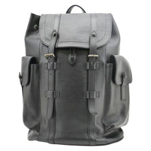 Load image into Gallery viewer, LOUIS VUITTON Christopher Epi Leather Backpack Bag Black
