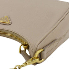 Load image into Gallery viewer, PRADA Re-Edition 2005 Saffiano Leather Shoulder Bag Cameo Beige
