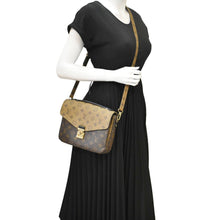 Load image into Gallery viewer, LOUIS VUITTON  Metis Pochette Reverse Monogram Canvas Crossbody Bag Brown
