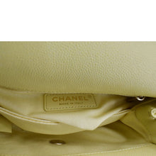 Load image into Gallery viewer, CHANEL CC Coco Flap Caviar Leather Top Handle Shoulder Bag Yellow 24229597
