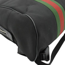 Load image into Gallery viewer, GUCCI Web Stripe Canvas Backpack Black 630918
