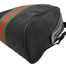 Load image into Gallery viewer, GUCCI Web Stripe Canvas Backpack Black 630918
