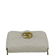 Load image into Gallery viewer, GUCCI GG Marmont Super Mini  Matelasse Leather Crossbody Bag White 476433
