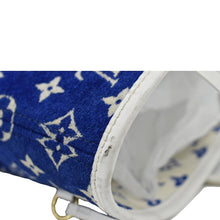 Load image into Gallery viewer, LOUIS VUITTON Neverfull MM  Jacquard Velvet Monogram Shoulder Bag Blue
