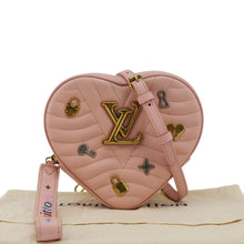 Load image into Gallery viewer, LOUIS VUITTON New Wave Heart Quilted Leather Shoulder Bag Dusty Pink
