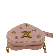 Load image into Gallery viewer, LOUIS VUITTON New Wave Heart Quilted Leather Shoulder Bag Dusty Pink
