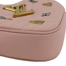 Load image into Gallery viewer, LOUIS VUITTON New Wave Heart Quilted Leather Shoulder Bag Dusty Pink
