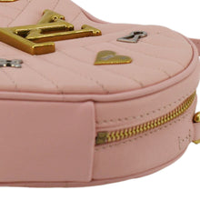 Load image into Gallery viewer, LOUIS VUITTON New Wave Heart Quilted Leather Shoulder Bag Dusty Pink
