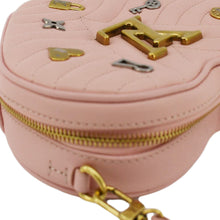 Load image into Gallery viewer, LOUIS VUITTON New Wave Heart Quilted Leather Shoulder Bag Dusty Pink
