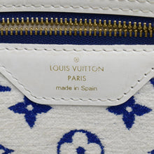 Load image into Gallery viewer, LOUIS VUITTON Neverfull MM  Jacquard Velvet Monogram Shoulder Bag Blue
