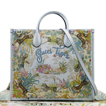 Load image into Gallery viewer, GUCCI Tiger Medium Leather Tote Shoulder front look
