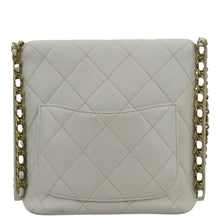 Load image into Gallery viewer, CHANEL Chain Flap Quilted Leather Hobo Shoulder Bag Ivory
