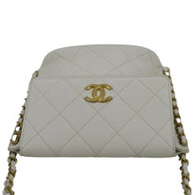 Load image into Gallery viewer, CHANEL Chain Flap Quilted Leather Hobo Shoulder Bag Ivory
