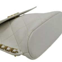 Load image into Gallery viewer, CHANEL Chain Flap Quilted Leather Hobo Shoulder Bag Ivory
