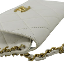 Load image into Gallery viewer, CHANEL Chain Flap Quilted Leather Hobo Shoulder Bag Ivory
