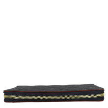 Load image into Gallery viewer, LOUIS VUITTON Clemence Monogram Empreinte Leather Wallet Navy Blue
