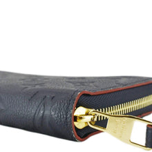 Load image into Gallery viewer, LOUIS VUITTON Clemence Monogram Empreinte Leather Wallet Navy Blue
