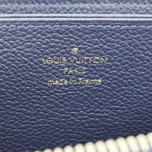 Load image into Gallery viewer, LOUIS VUITTON Clemence Monogram Empreinte Leather Wallet Navy Blue
