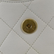 Load image into Gallery viewer, CHANEL Chain Flap Quilted Leather Hobo Shoulder Bag Ivory
