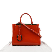 Load image into Gallery viewer, FENDI Petite 2Jours Vitello Elite Leather Tote Shoulder Bag Red
