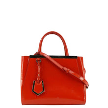 Load image into Gallery viewer, FENDI Petite 2Jours Vitello Elite Leather Tote Shoulder Bag Red
