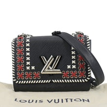 Load image into Gallery viewer, LOUIS VUITTON Twist Whipstitch MM Epi Leather Shoulder Bag Black
