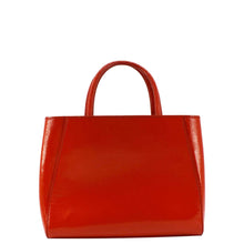 Load image into Gallery viewer, FENDI Petite 2Jours Vitello Elite Leather Tote Shoulder Bag Red
