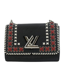 Load image into Gallery viewer, LOUIS VUITTON Twist Whipstitch MM Epi Leather Shoulder Bag Black
