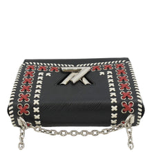 Load image into Gallery viewer, LOUIS VUITTON Twist Whipstitch MM Epi Leather Shoulder Bag Black
