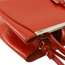 Load image into Gallery viewer, FENDI Petite 2Jours Vitello Elite Leather Tote Shoulder Bag Red
