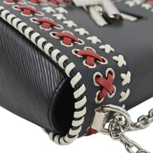 Load image into Gallery viewer, LOUIS VUITTON Twist Whipstitch MM Epi Leather Shoulder Bag Black
