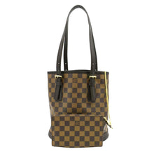 Load image into Gallery viewer, LOUIS VUITTON Marais Bucket Damier Ebene Shoulder Bag Brown
