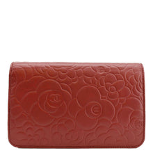 Load image into Gallery viewer, CHANEL Camellia Wallet On Chain Leather Crossbody Bag Red
