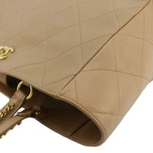 Load image into Gallery viewer, CHANEL Quilted Leather Shopping Tote Bag Beige
